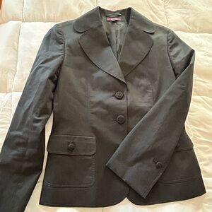 Escada Lined Black Cotton Blazer